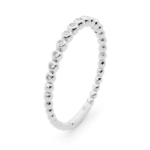 Stackable diamond ring
